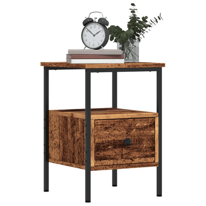 Bedside Cabinet Old Wood 34x36x50 cm Engineered Wood