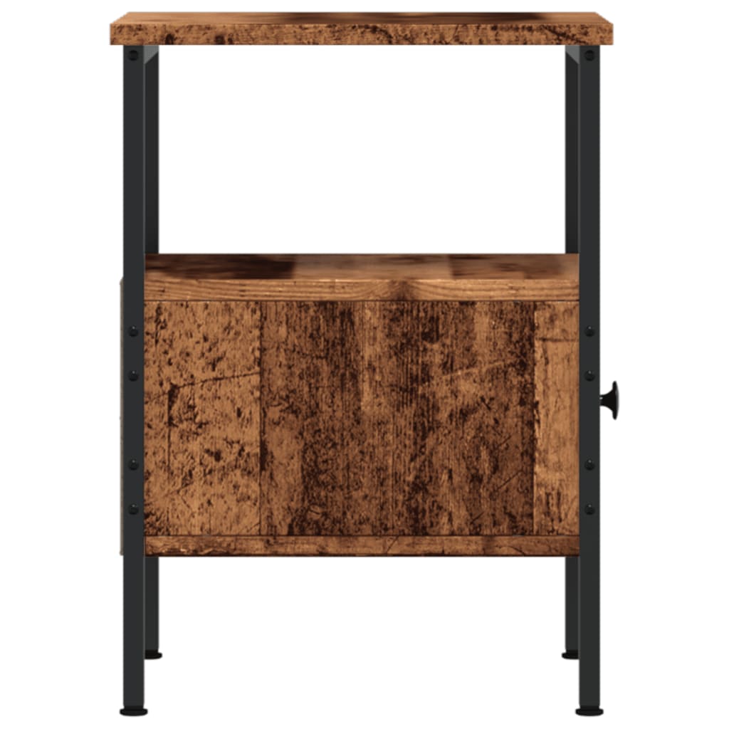 Bedside Cabinet Old Wood 34x36x50 cm Engineered Wood