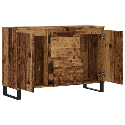 Sideboard Old Wood 104x35x70 cm Engineered Wood