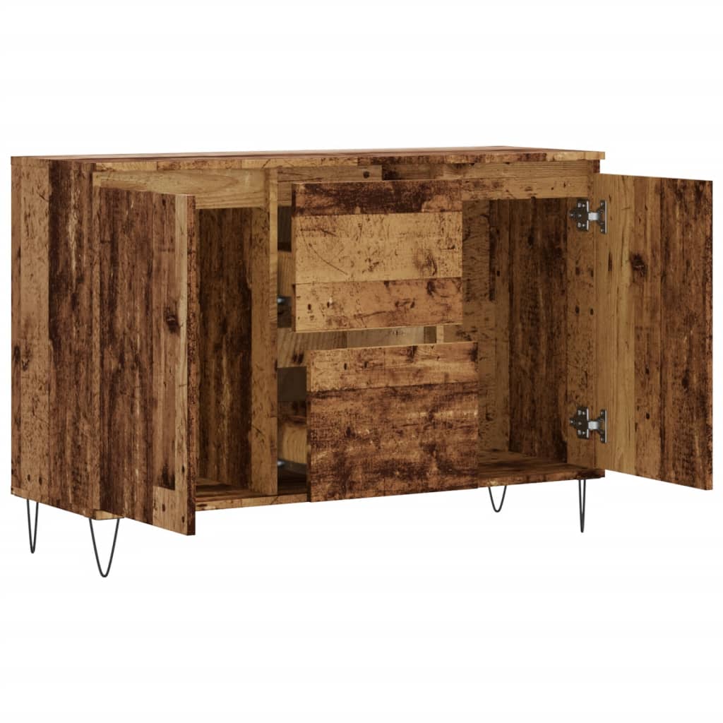 Sideboard Old Wood 104x35x70 cm Engineered Wood