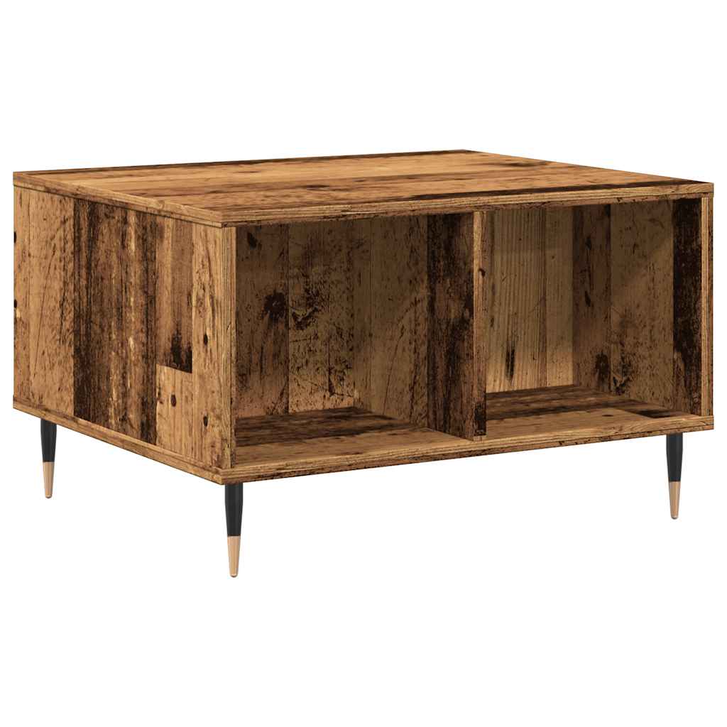 Coffee Table Old Wood 60x50x36.5 cm Engineered Wood