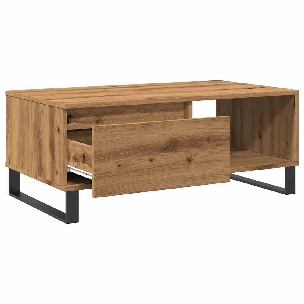 Coffee Table Artisan Oak 90x50x36.5 cm Engineered Wood