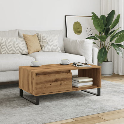 Coffee Table Artisan Oak 90x50x36.5 cm Engineered Wood