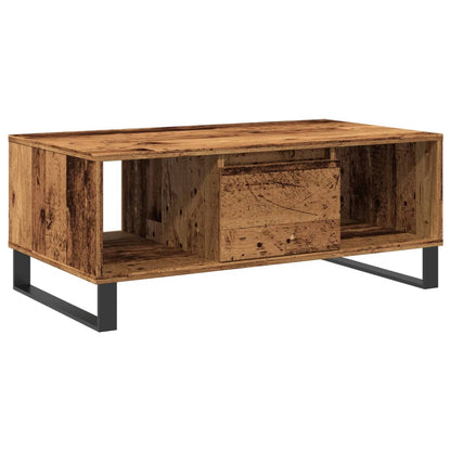 Coffee Table Old Wood 90x50x36.5 cm Engineered Wood