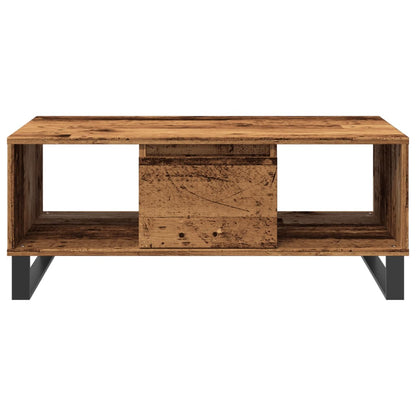 Coffee Table Old Wood 90x50x36.5 cm Engineered Wood