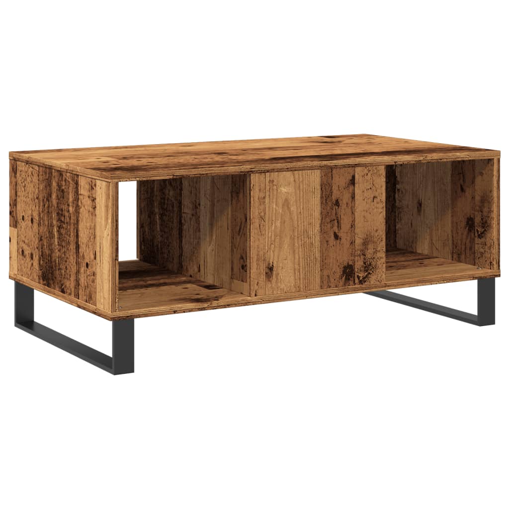 Coffee Table Old Wood 90x50x36.5 cm Engineered Wood