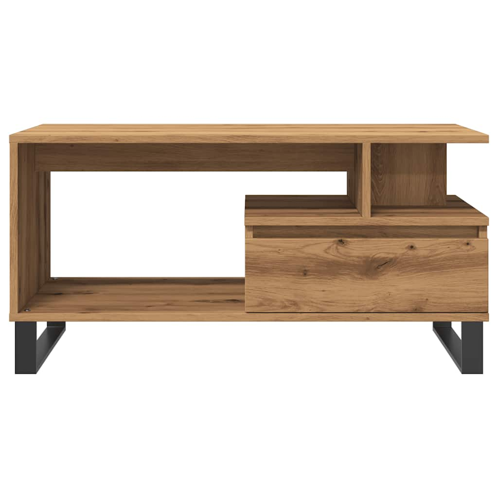 Coffee Table Artisan Oak 90x49x45 cm Engineered Wood