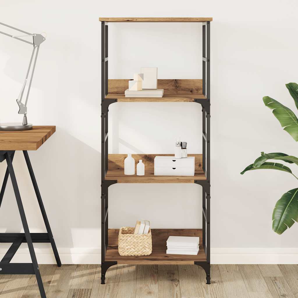 Book Cabinet Artisan Oak 50x33x117.5 cm Engineered Wood