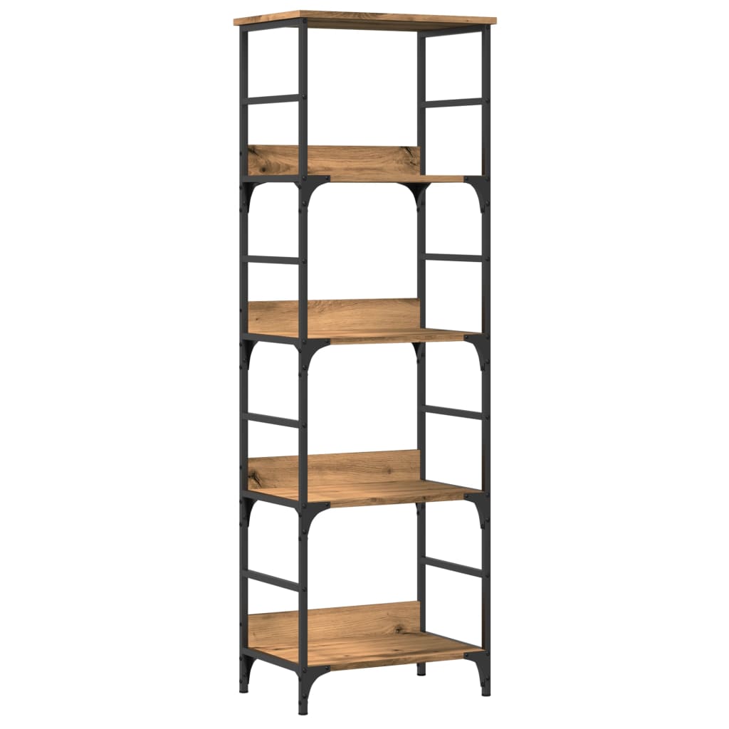 Bookshelf Artisan Oak 50x33x153 cm Engineered Wood