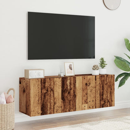 TV Cabinets Wall-mounted 2 pcs Old Wood 60x30x41 cm