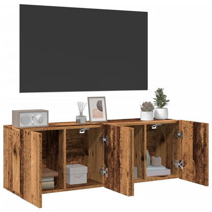 TV Cabinets Wall-mounted 2 pcs Old Wood 60x30x41 cm