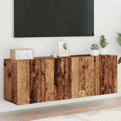 TV Cabinets Wall-mounted 2 pcs Old Wood 60x30x41 cm