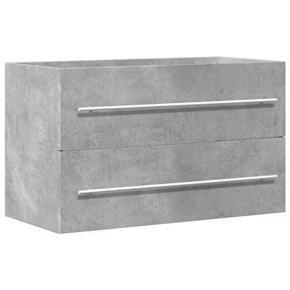 Sink Cabinet Concrete Grey 80x38.5x48 cm Engineered Wood