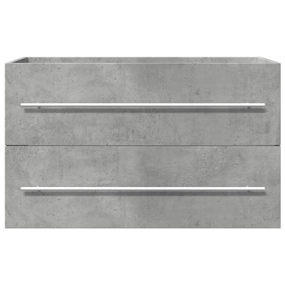Sink Cabinet Concrete Grey 80x38.5x48 cm Engineered Wood