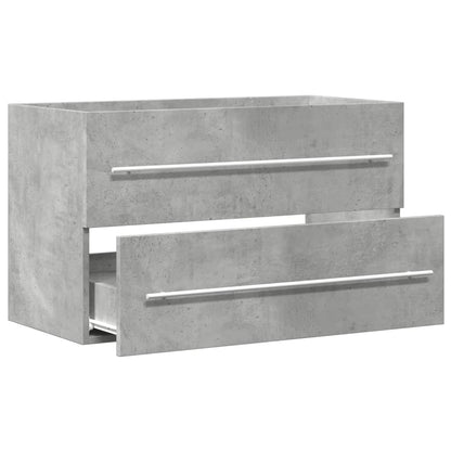 Sink Cabinet Concrete Grey 80x38.5x48 cm Engineered Wood