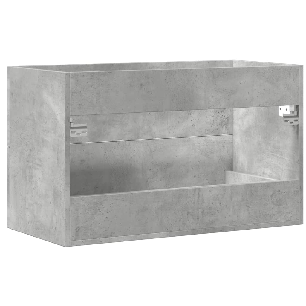 Sink Cabinet Concrete Grey 80x38.5x48 cm Engineered Wood