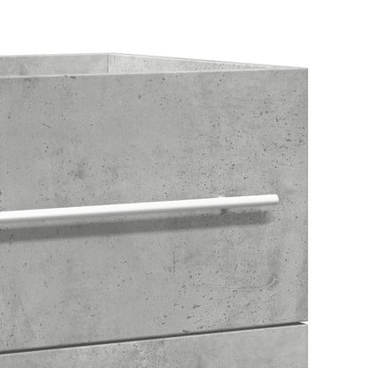 Sink Cabinet Concrete Grey 80x38.5x48 cm Engineered Wood