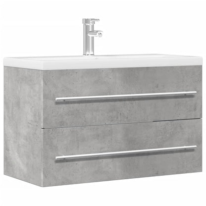 Sink Cabinet Concrete Grey 80x38.5x48 cm Engineered Wood