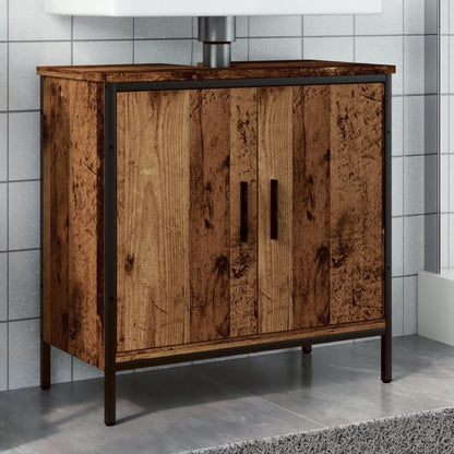 Sink Cabinet Old Wood 60x30x60 cm Engineered Wood