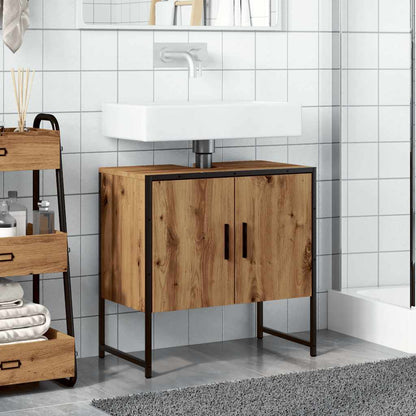 Bathroom Sink Cabinet Artisan Oak 60x33x60 cm Engineered Wood