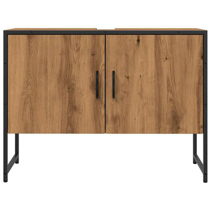 Bathroom Sink Cabinet Artisan Oak 80x33x60 cm Engineered Wood