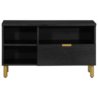TV Cabinet Black 80x33x46 cm Engineered Wood