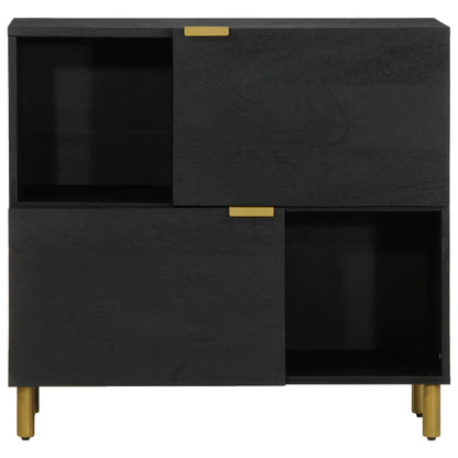Sideboard Black 80x33x75 cm Engineered Wood