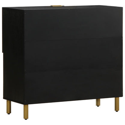 Sideboard Black 80x33x75 cm Engineered Wood