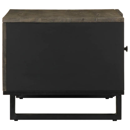 Coffee Table Black 80x50x40 cm Solid Wood Mango