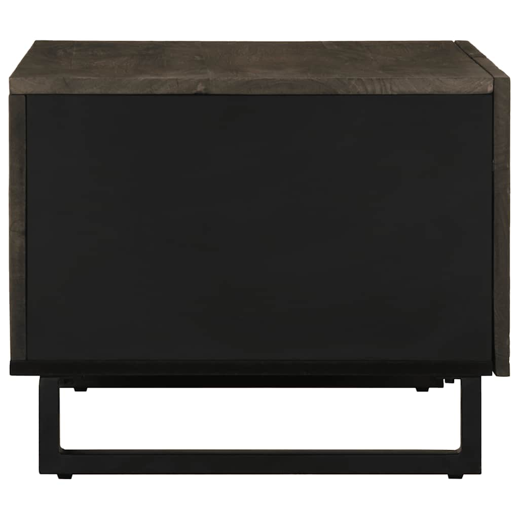 Coffee Table Black 80x50x40 cm Solid Wood Mango