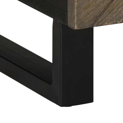 Coffee Table Black 100x54x40 cm Solid Wood Mango