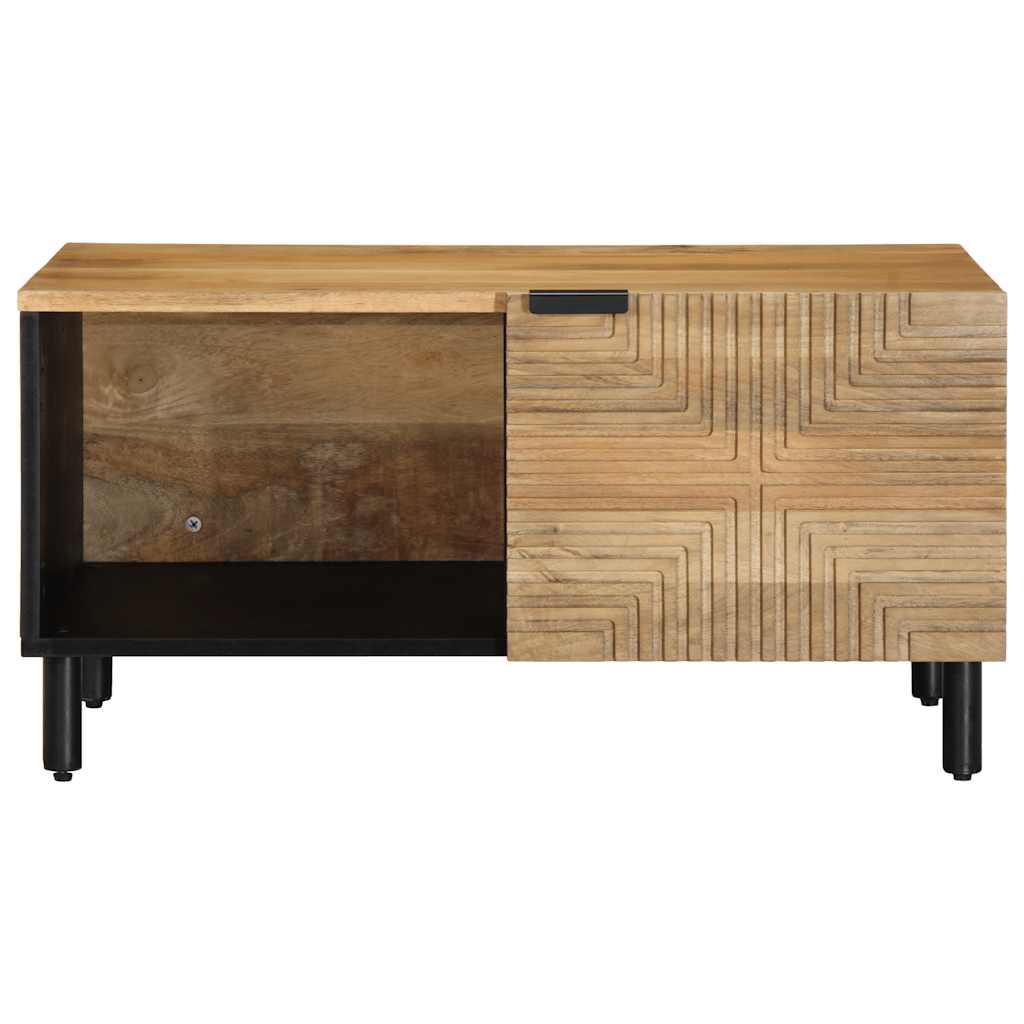 Coffee Table Brown 80x50x40 cm Solid Wood Mango