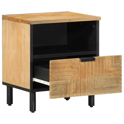 Bedside Cabinet Brown 40x33x46 cm Solid Wood Mango