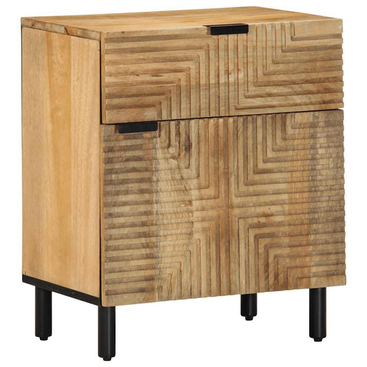 Bedside Cabinet Brown 50x33x60 cm Solid Wood Mango