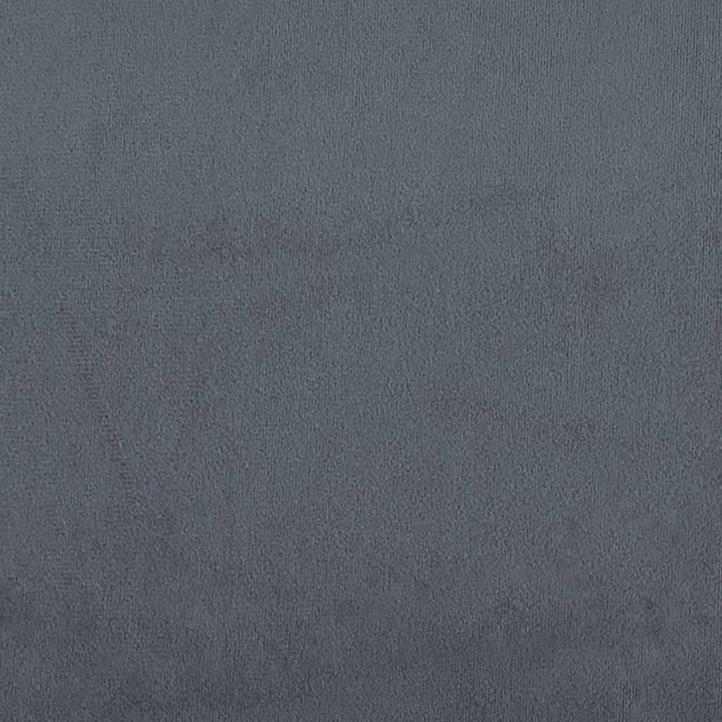 Ottoman Bed Frame No Mattress Dark Grey Super King Velvet