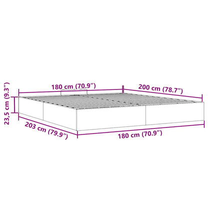 Ottoman Bed Frame No Mattress Dark Grey Super King Velvet