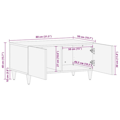 Coffee Table 80x50x40 cm Solid Wood Mango