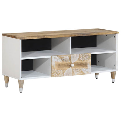 TV Cabinet 100x33.5x46 cm Solid Wood Mango