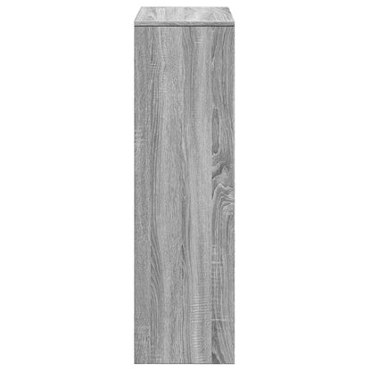 Room Divider Bookcase 3-Tier Grey Sonoma 99x29x99 cm Engineered Wood