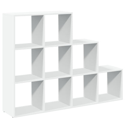 Room Divider Bookcase 3-Tier White 137.5x29x103.5 cm Engineered Wood