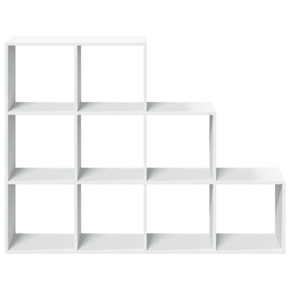 Room Divider Bookcase 3-Tier White 137.5x29x103.5 cm Engineered Wood