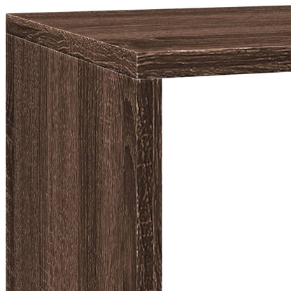 Room Divider Bookcase 3-Tier Brown Oak 137.5x29x103.5 cm Engineered Wood