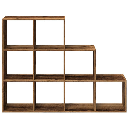 Room Divider Bookcase 3-Tier Old Wood 137.5x29x103.5 cm Engineered Wood