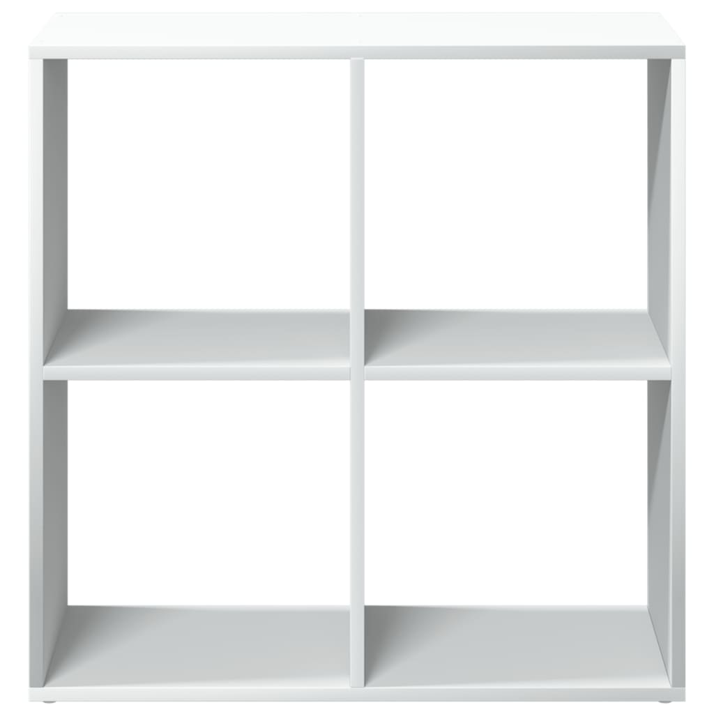 Room Divider Bookcase White 69.5x29x69.5 cm Engineered Wood