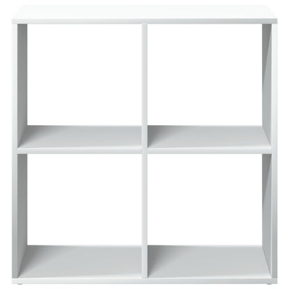 Room Divider Bookcase White 69.5x29x69.5 cm Engineered Wood