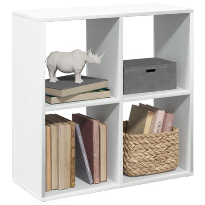 Room Divider Bookcase White 69.5x29x69.5 cm Engineered Wood