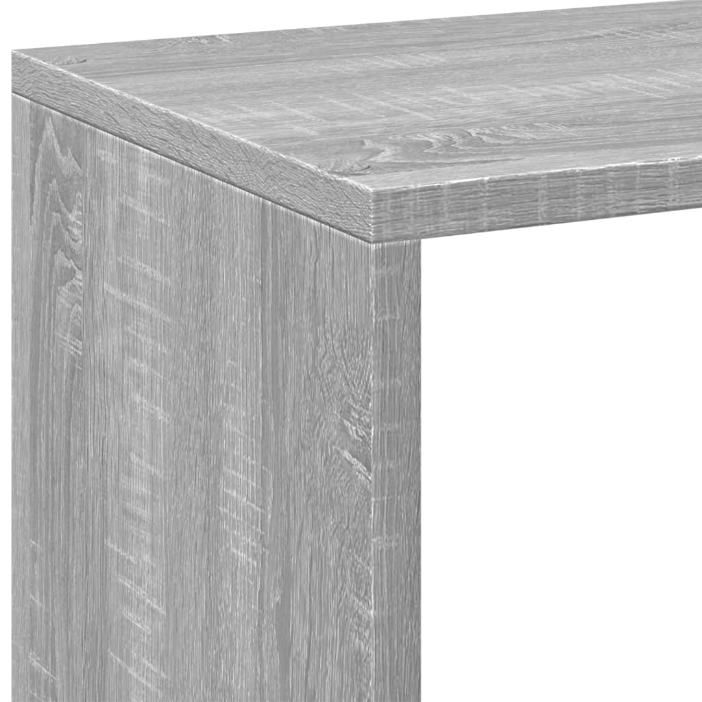 Room Divider Bookcase Grey Sonoma 69.5x29x69.5 cm Engineered Wood