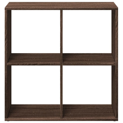 Room Divider Bookcase Brown Oak 69.5x29x69.5 cm Engineered Wood