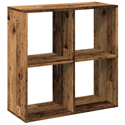 Room Divider Bookcase Old Wood 69.5x29x69.5 cm Engineered Wood