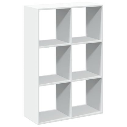 Room Divider Bookcase White 69.5x29x103.5 cm Engineered Wood